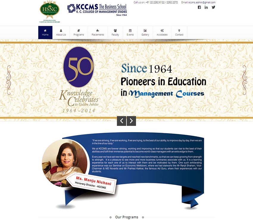 K.C. COLLEGE OF MANAGEMENT STUDIES