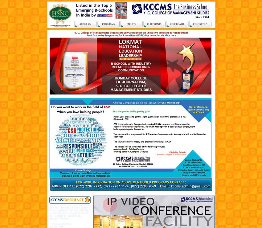 K.C. COLLEGE OF MANAGEMENT STUDIES